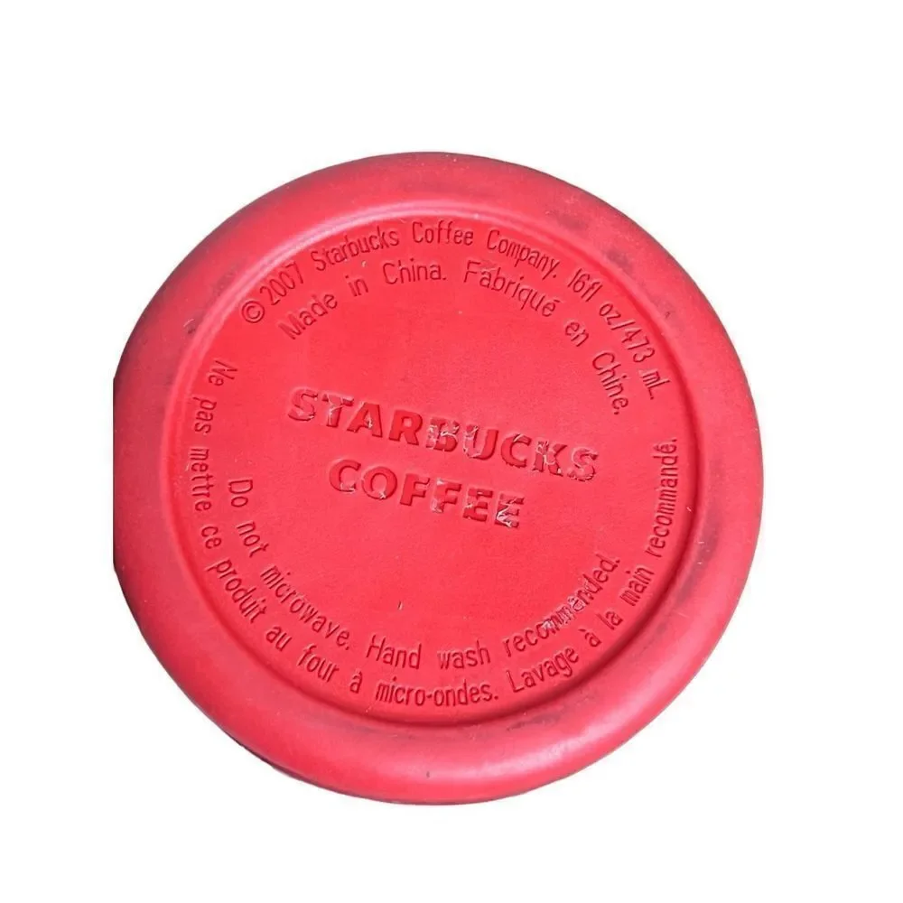 Starbucks 2007 3D Holiday Peppermint Forrest Travel Mug Tumbler